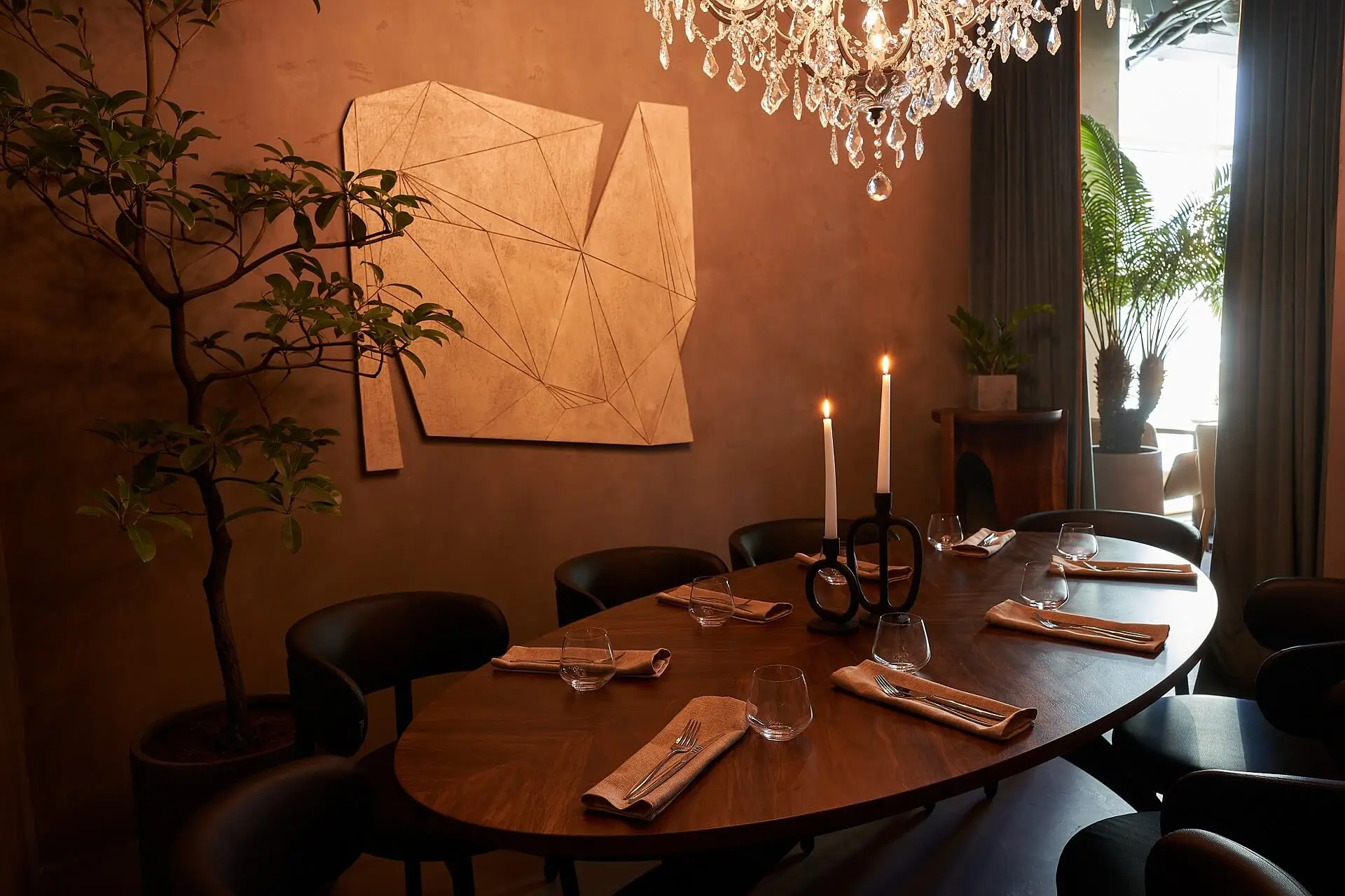Вип-зал в ресторане Lambic Brasserie в Москва-Сити